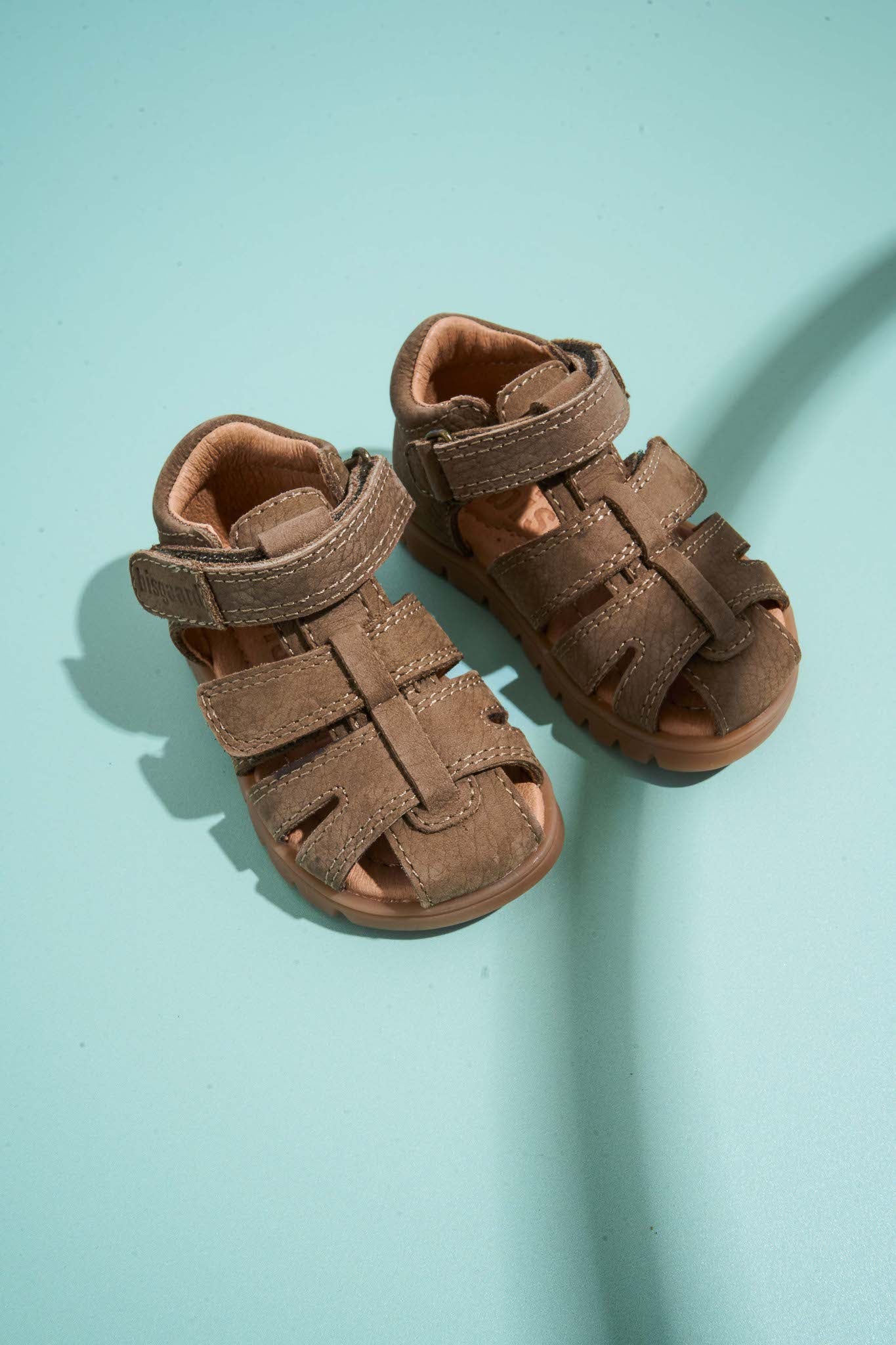 Leather sandals French - Closed toe - Earth/Brown - Bisgaard
