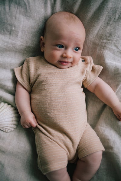 Jumpsuit badstof - Gael - Terry stripe - Riffle Amsterdam