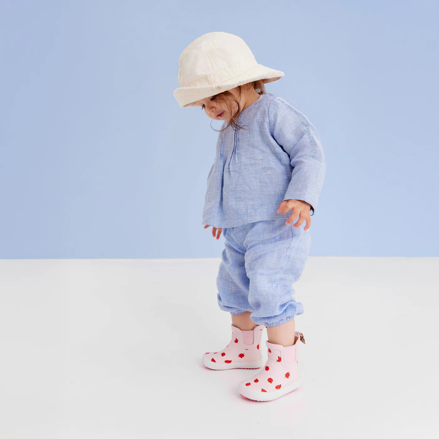 Natuurrubber regenlaars - Laag model - Cute ladybug/Lieveheerbeestje - Bisgaard - lifestyle - afbeelding 2