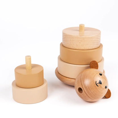 Marcel der Bär Stapelturm - Holz-Stapelspielzeug - Egmont Toys