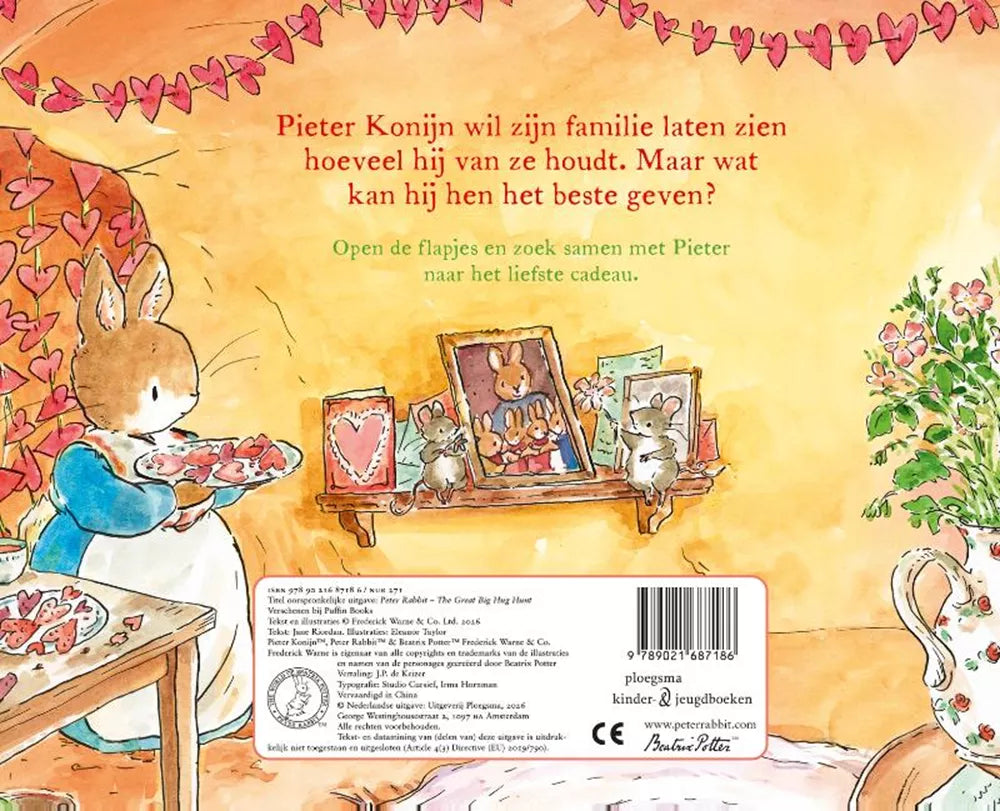Pieter Konijn – Mag ik een knuffel? – Interactief flapjesboek vanaf 2 jaar – Beatrix Potter