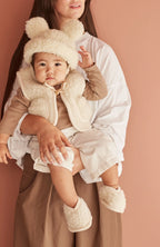 Merinowolle-Hausschuhe - Binibooties - Milk - BINIBAMBA