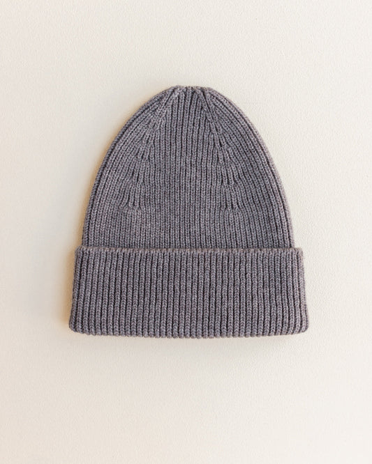 Beanie Fonzie Kids - 100% extra fine Italiaanse merino wol - HVID