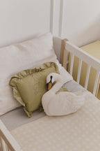 Gebreide deken Vichy Tiles - Toffee, Matcha & Ivory - 100% katoen - Lorena Canals - productfoto - afbeelding 4