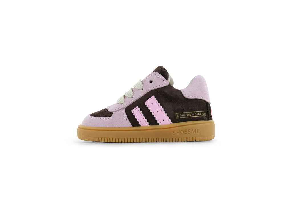 Suède babysneaker ExtremeFlex® – Pink/Brown – Shoesme