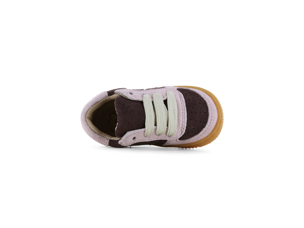 Suède babysneaker ExtremeFlex® – Pink/Brown – Shoesme