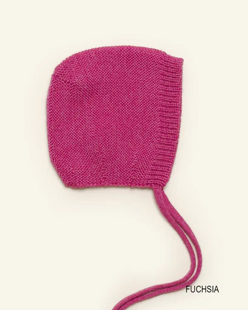 Bonnet Dolly - Baby Strikmutsje - Merinowol - HVID