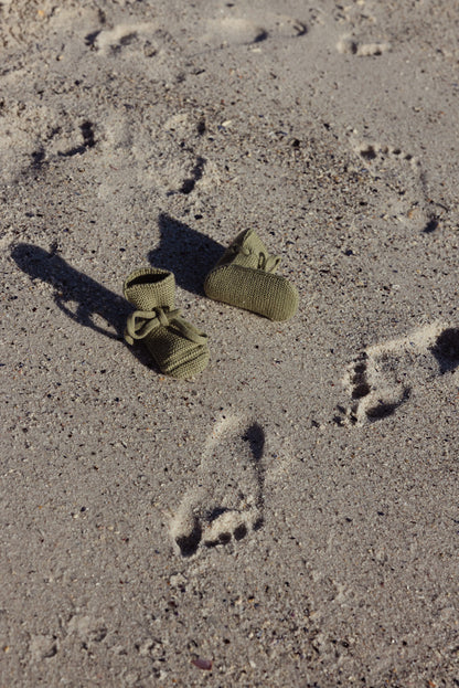 Booties - Baby Slofjes - Merinowol - HVID