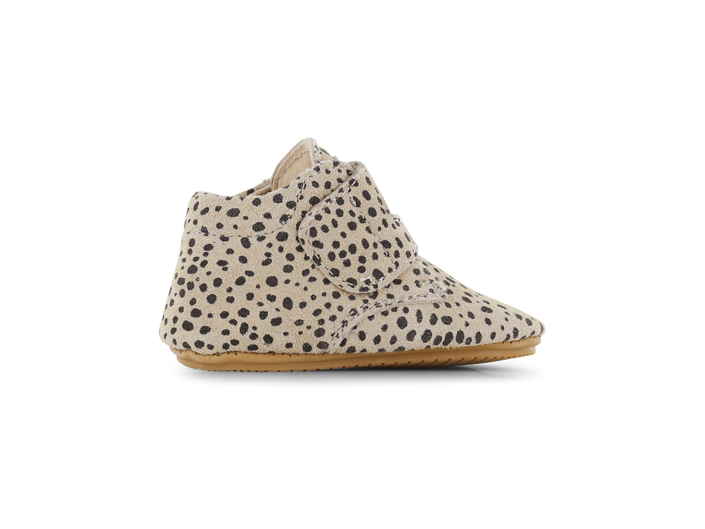 Suède babyschoentjes Baby-Proof® Beige Dots - ExtremeFlex® - Shoesme
