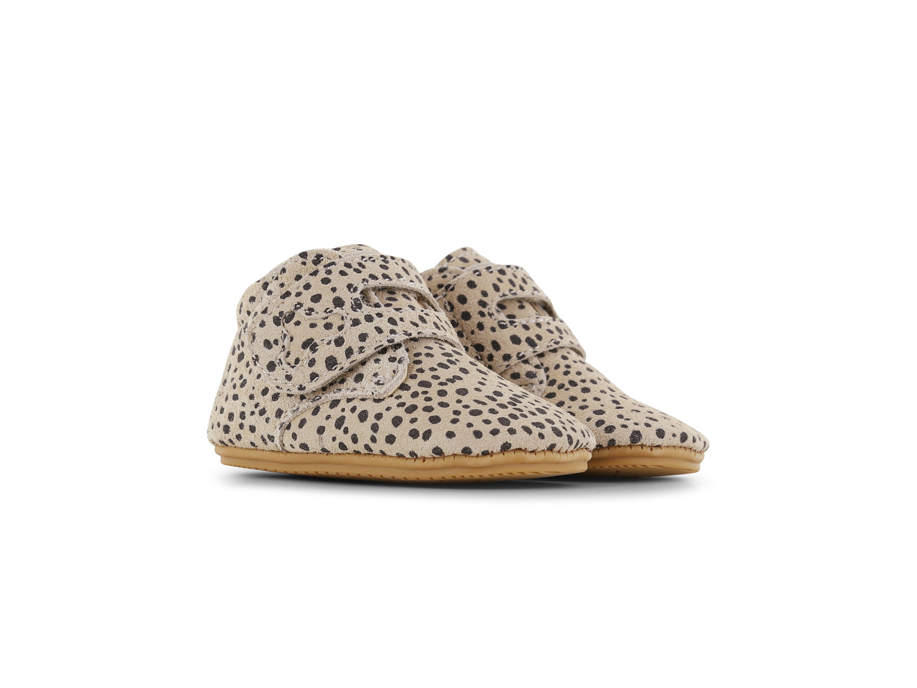 Suède babyschoentjes Baby-Proof® Beige Dots - ExtremeFlex® - Shoesme