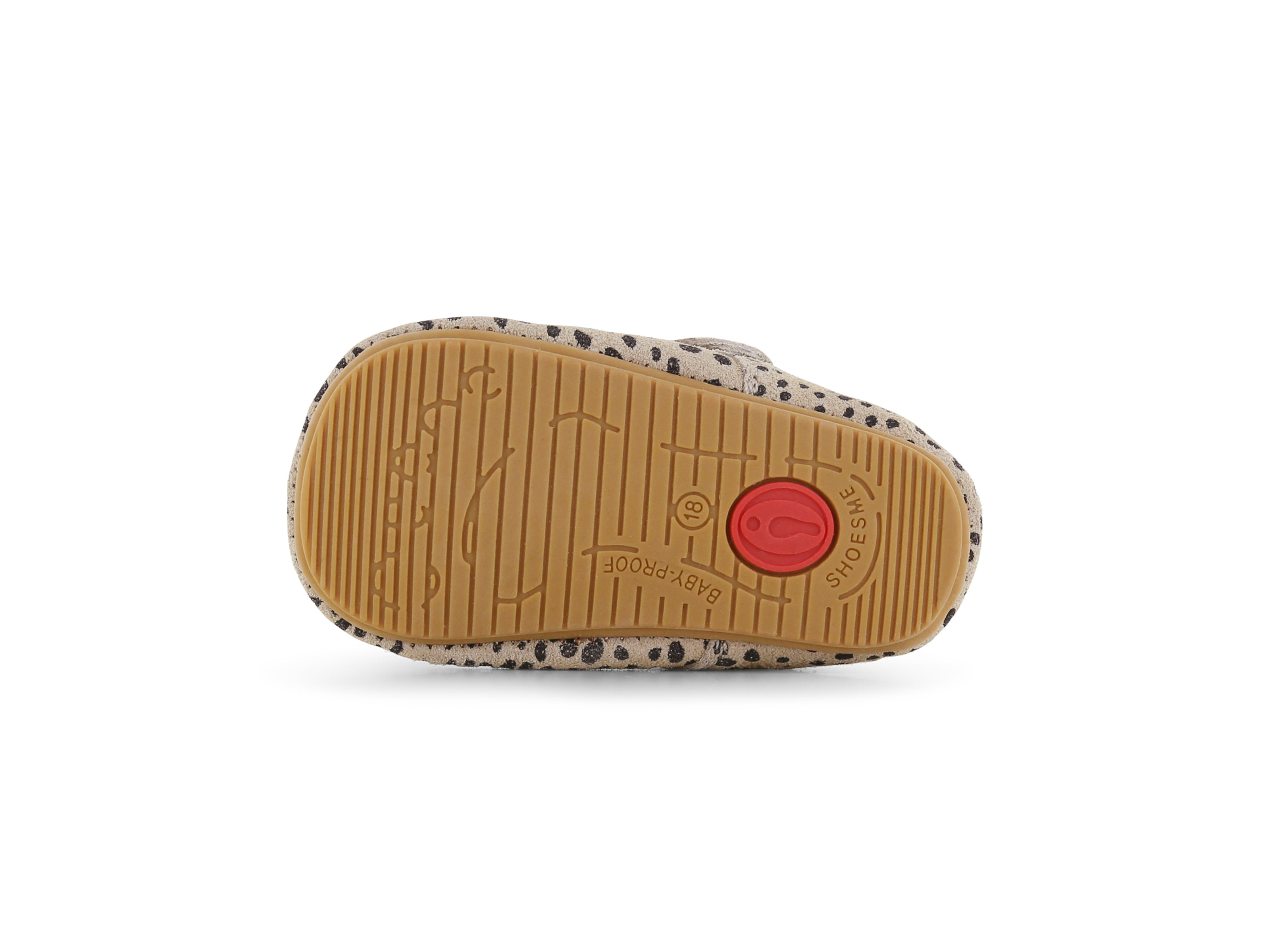 Suède babyschoentjes Baby-Proof® Beige Dots - ExtremeFlex® - Shoesme