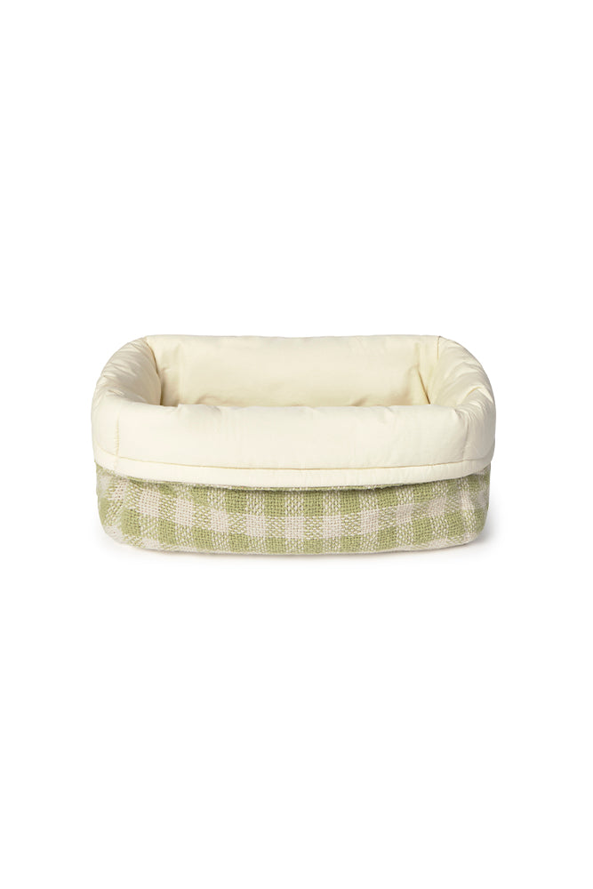 Quilted Basket - Gewatteerde opbergmand - Matcha & Rose - 30 × 20 × 20 cm - Lorena Canals - productfoto
