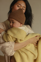 Baby Blanket - Felix Blanket - Merino wool - HVID