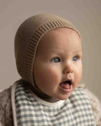 Bonnet Dolly - Baby Knitted Hat - Merino wool - HVID