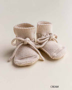 Booties - Baby Slippers - Merino Wool - HVID