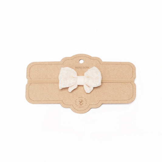 Baby headband with bow - Organic cotton - Bouquet Silhouette - Mrs Ertha