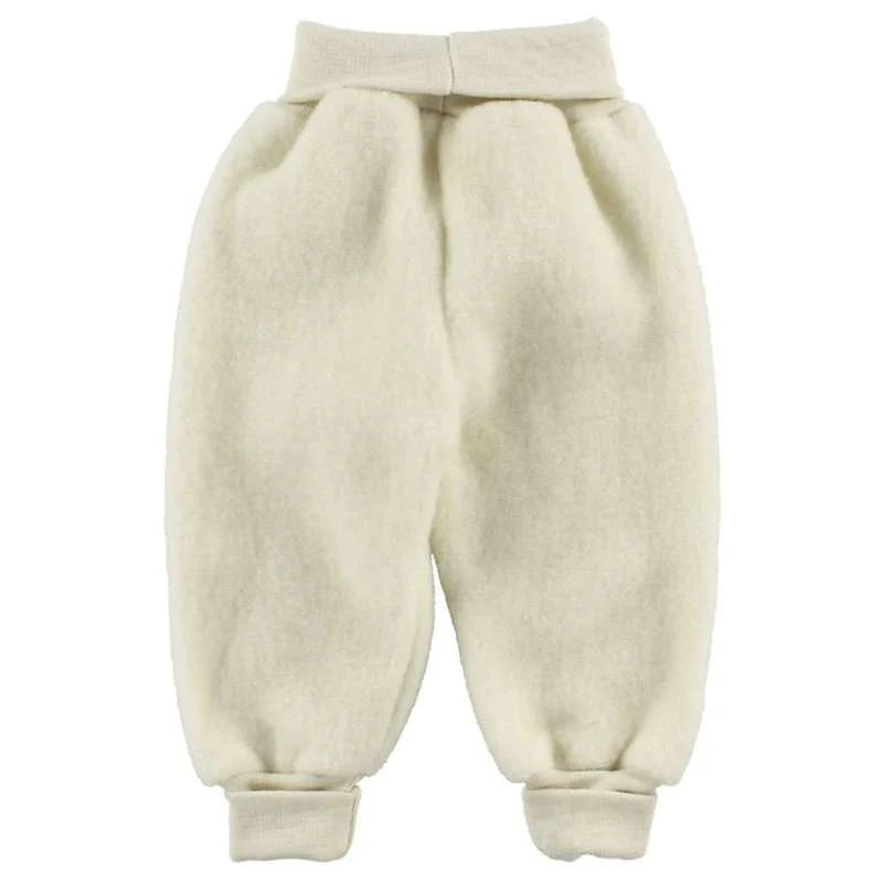Merino wol fleece broekje - 100% wol - Nature/Wit - Engel Natur