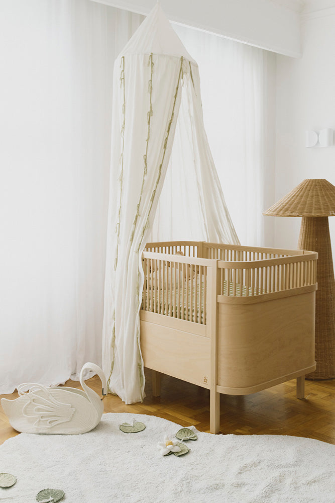 Canopy Crepe Swan - Ivory - Katoenen bedhemeltje - Lorena Canals - productfoto - afbeelding 6