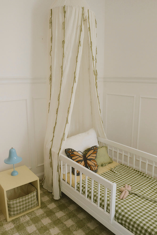 Canopy Crepe Swan - Ivory - Katoenen bedhemeltje - Lorena Canals - productfoto