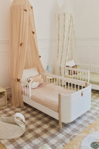 Canopy Crepe Swan - Rose - Katoenen bedhemeltje - Lorena Canals - productfoto