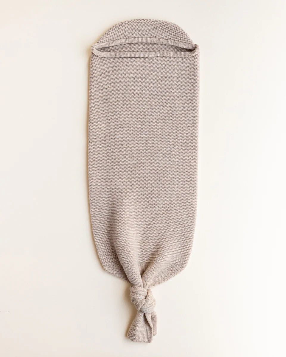 Cocoon - Sand - Merinowol - HVID - bovenaanzicht 
