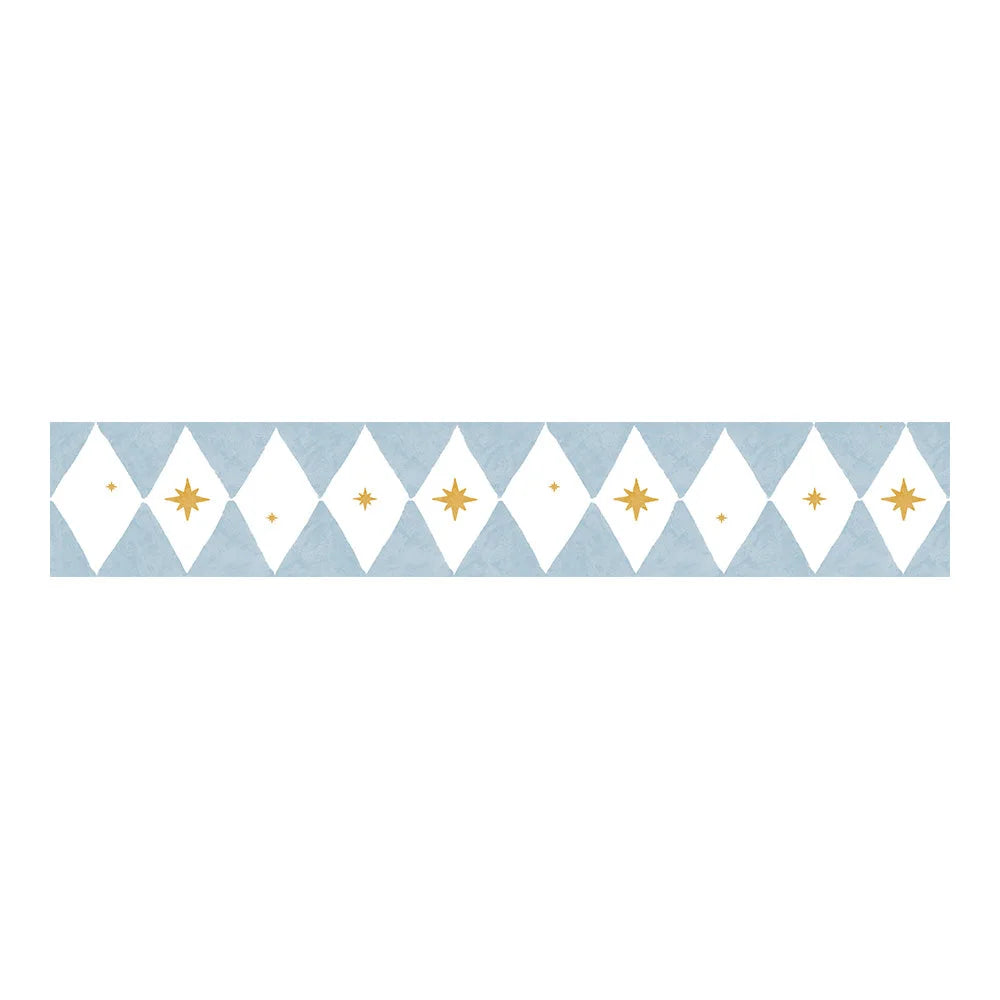Behangrand – Border Diamonds with Stars – 17 cm – Dekornik