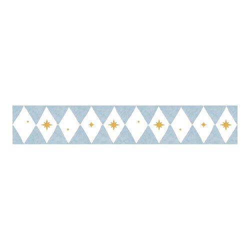 Behangrand – Border Diamonds with Stars – 17 cm – Dekornik
