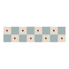 Behangrand – Border Check with Hearts – 25 cm – Dekornik