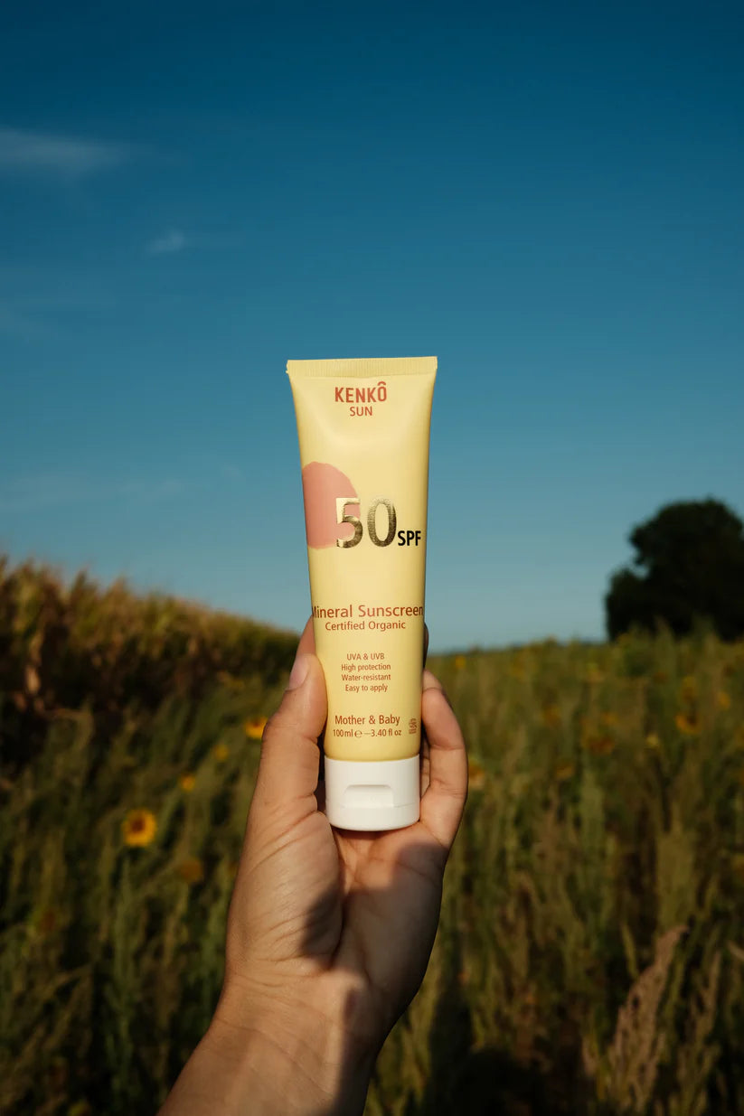Mineral Sunscreen - SPF 50 - Mother & Baby - Water resistant - Organic - Kenkô - productfoto