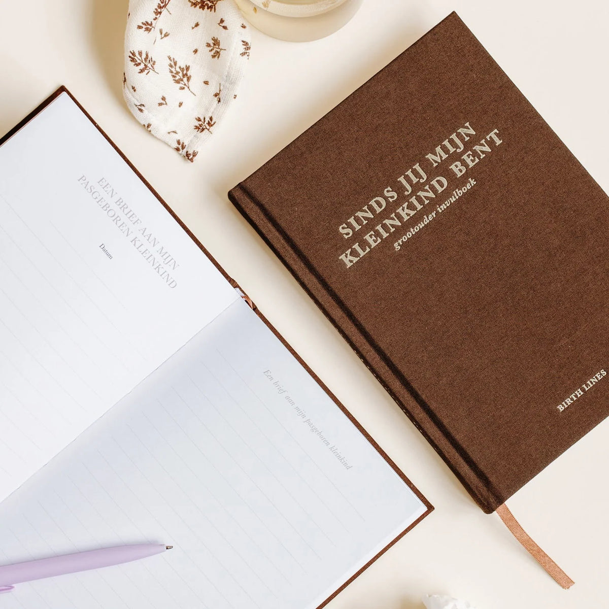 Sinds jij mijn kleinkind bent – Livre à remplir pour grands-parents avec souvenirs et leçons de vie sur 10 ans – Birth Lines