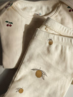 Lemon Leggings - Biologisch Katoen - GOTS Gecertificeerd - Konges Sløjd - close up