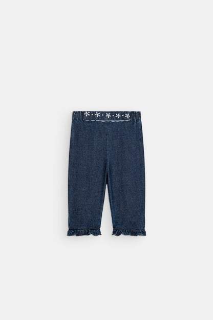 Babybroek Floflo - Katoen & lyocell denim - Indigo - Louise Misha