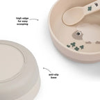Anti slip kommetje - Foodie bowl - Tiny farm - Sand - Done by Deer - productfoto - afbeelding 3
