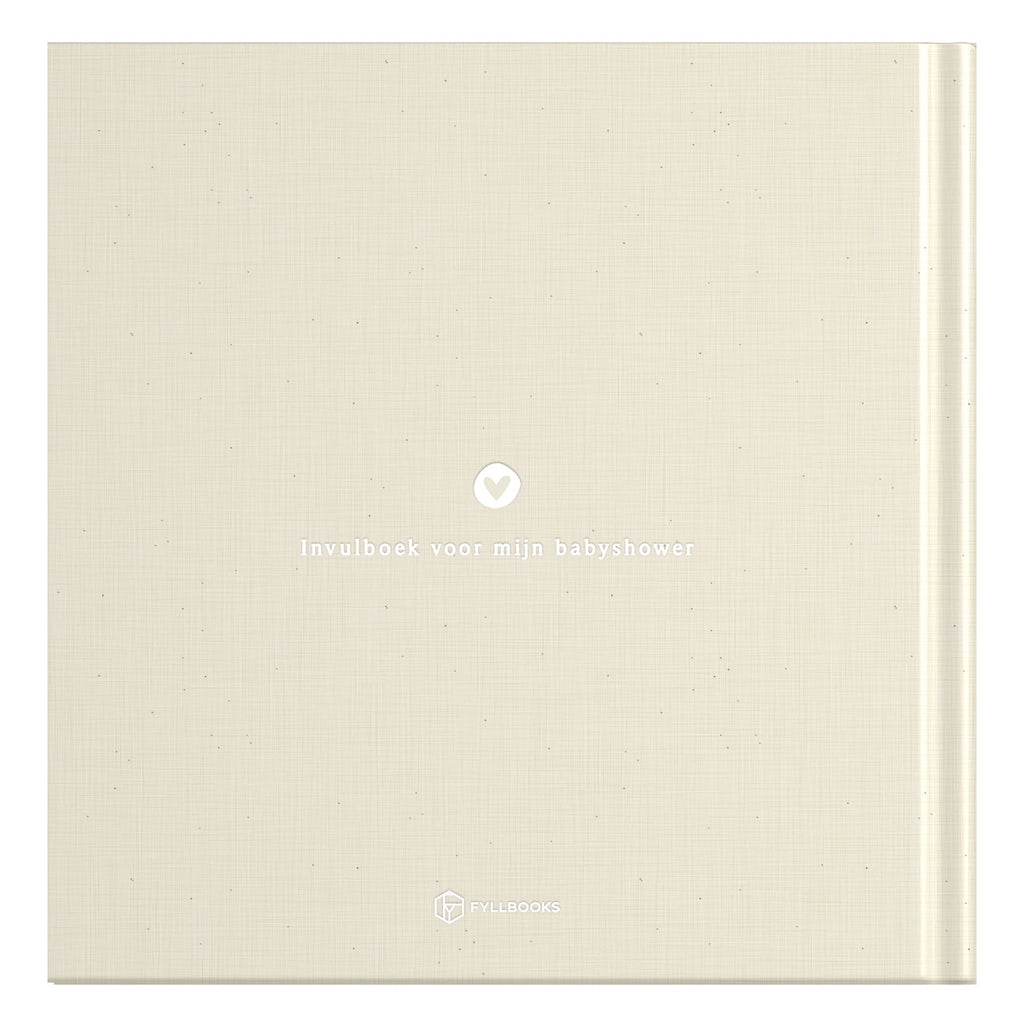 Baby invulboekje - Invulboek Mijn Babyshower - Linnen Beige - Fyllbooks - productfoto - afbeelding 3