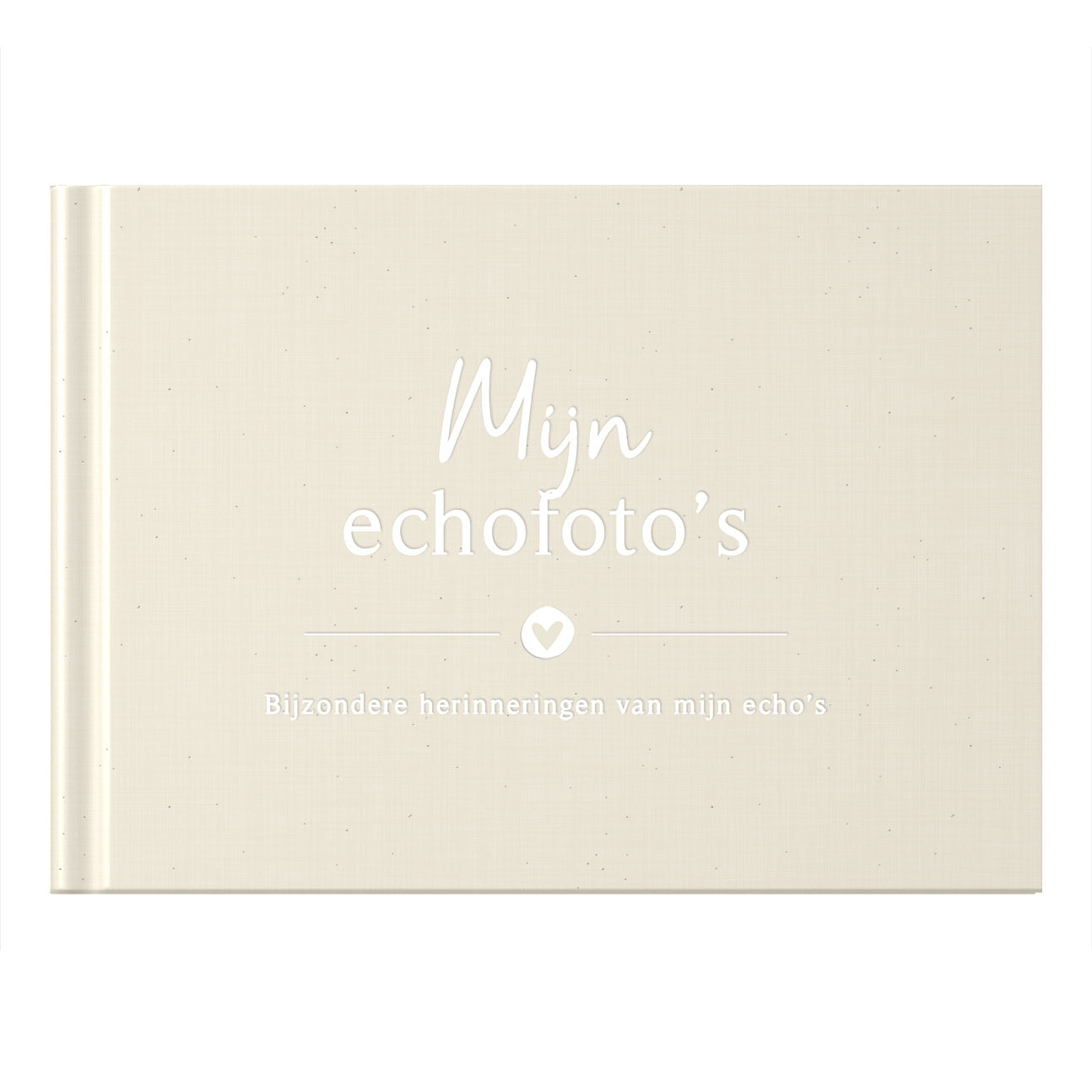 Baby invulboekje - Mijn echofoto´s - Linnen Beige - Fyllbooks - productfoto
