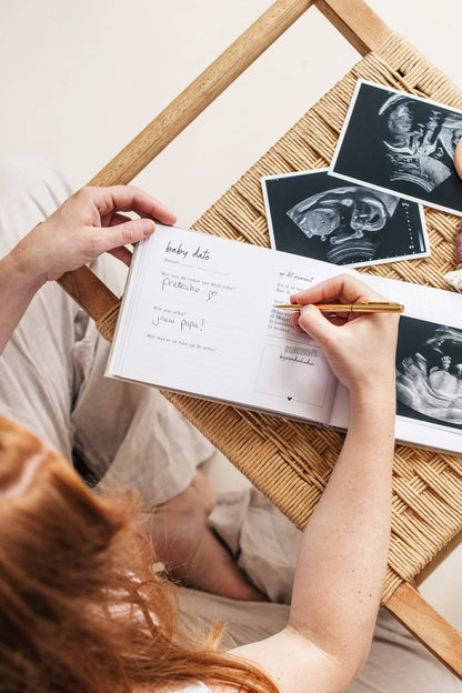 Baby Journal - My Ultrasound Book - Linen Taupe - Fyllbooks