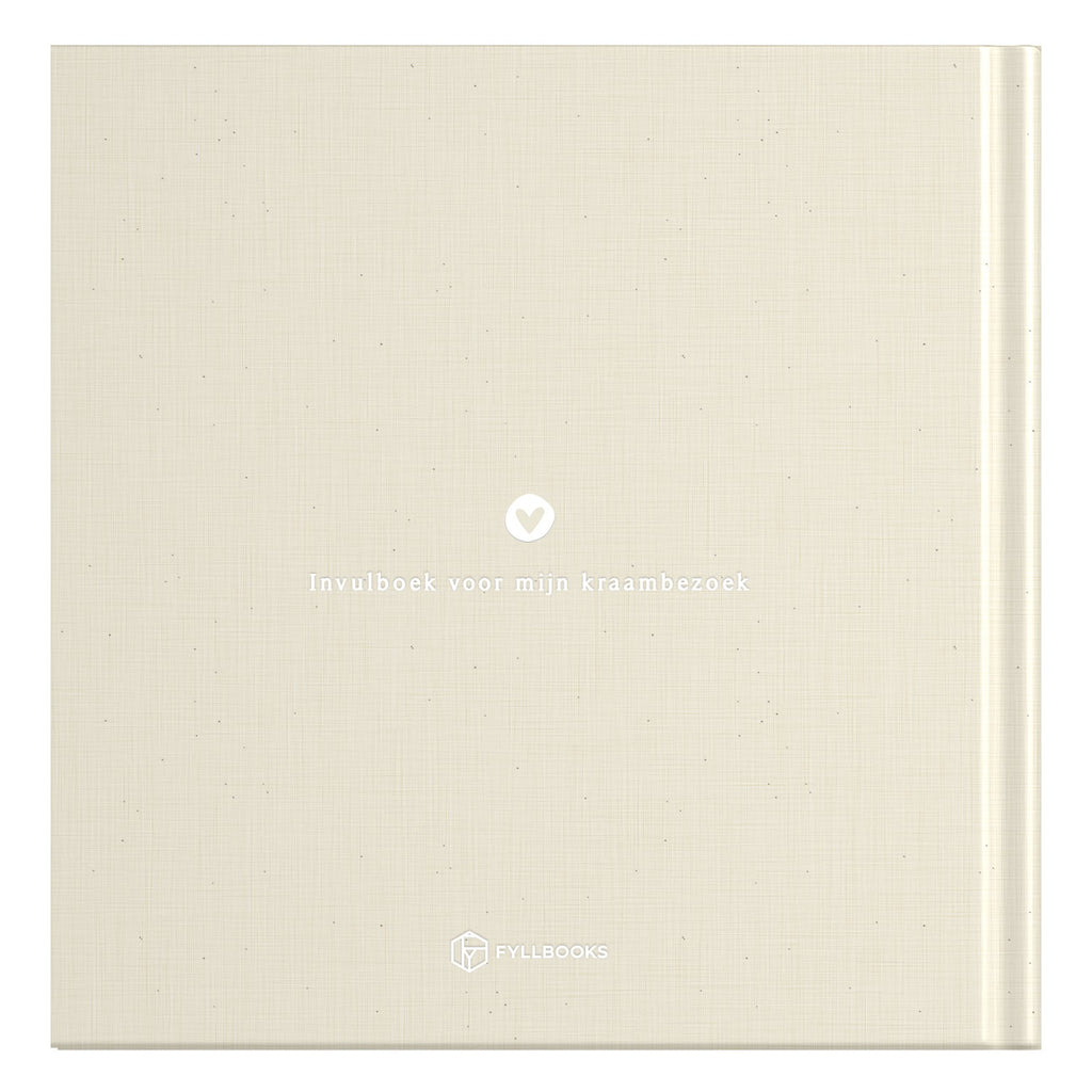 Baby invulboekje - Mijn kraambezoekboek - Linnen Beige - Fyllbooks - productfoto - afbeelding 2