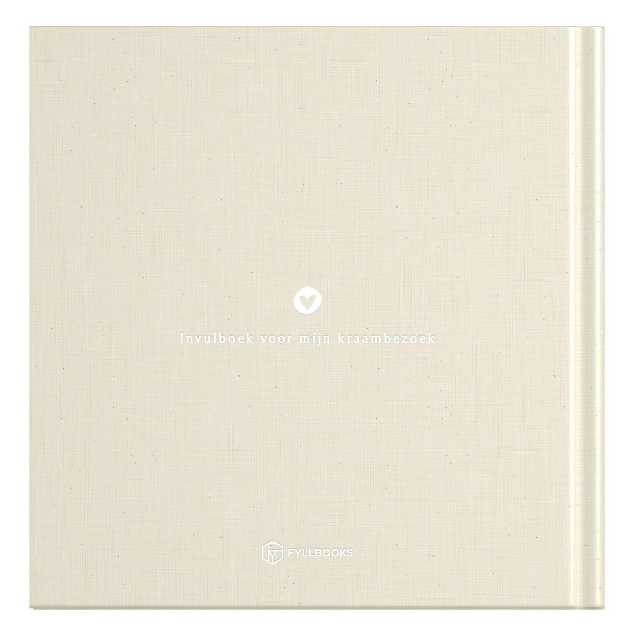 Baby invulboekje - Mijn kraambezoekboek - Linnen Beige - Fyllbooks - productfoto - afbeelding 2
