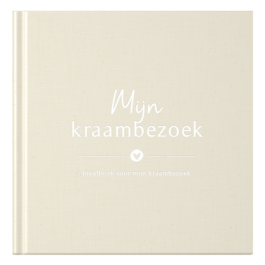 Baby invulboekje - Mijn kraambezoekboek - Linnen Beige - Fyllbooks - productfoto