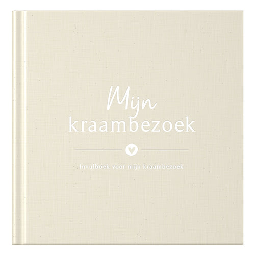 Baby invulboekje - Mijn kraambezoekboek - Linnen Beige - Fyllbooks - productfoto