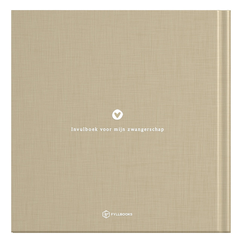 Baby invulboekje - Invulboek Mijn Zwangerschap - Linnen Taupe - Fyllbooks - productfoto - afbeelding 5