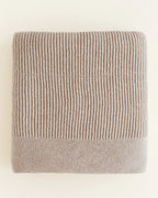 Deken Gaston - 100x140 cm - Ledikant deken - Merino lamswol - HVID - beige