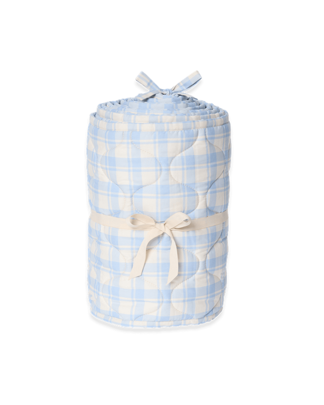 Gewatteerde ledikantbumper Plaid - Biologisch katoen - 360 x 30 cm - Garbo&Friends