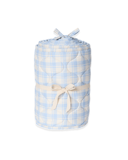 Gewatteerde ledikantbumper Plaid - Biologisch katoen - 360 x 30 cm - Garbo&Friends