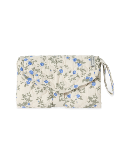 Wickelauflage - Changing Mat Quilted Viola - Bio-Baumwollsatin - Garbo&Friends