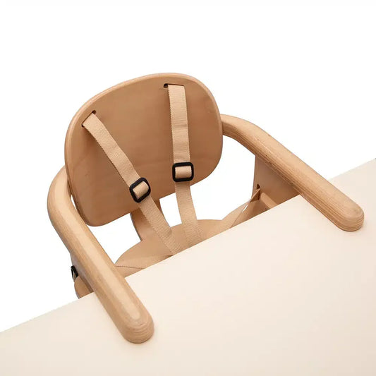 HIKO Baby Table Seat - Wooden High Chair - From 6 Months up to 15 kg - Charlie Crane