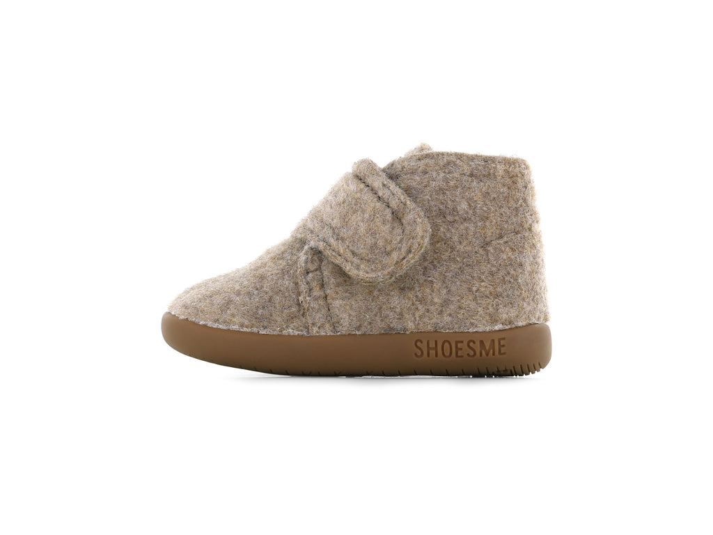 Wolvilten slofjes ExtremeFlex® - Babyschoentjes - Taupe - Shoesme