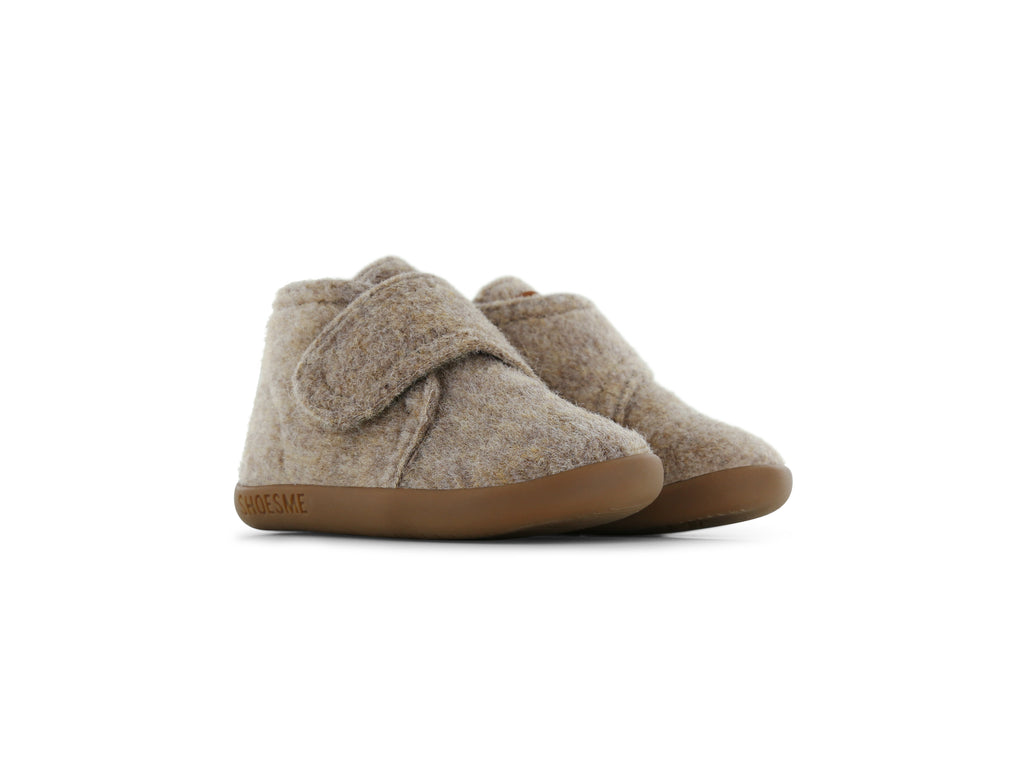 Wolvilten slofjes ExtremeFlex® - Babyschoentjes - Taupe - Shoesme
