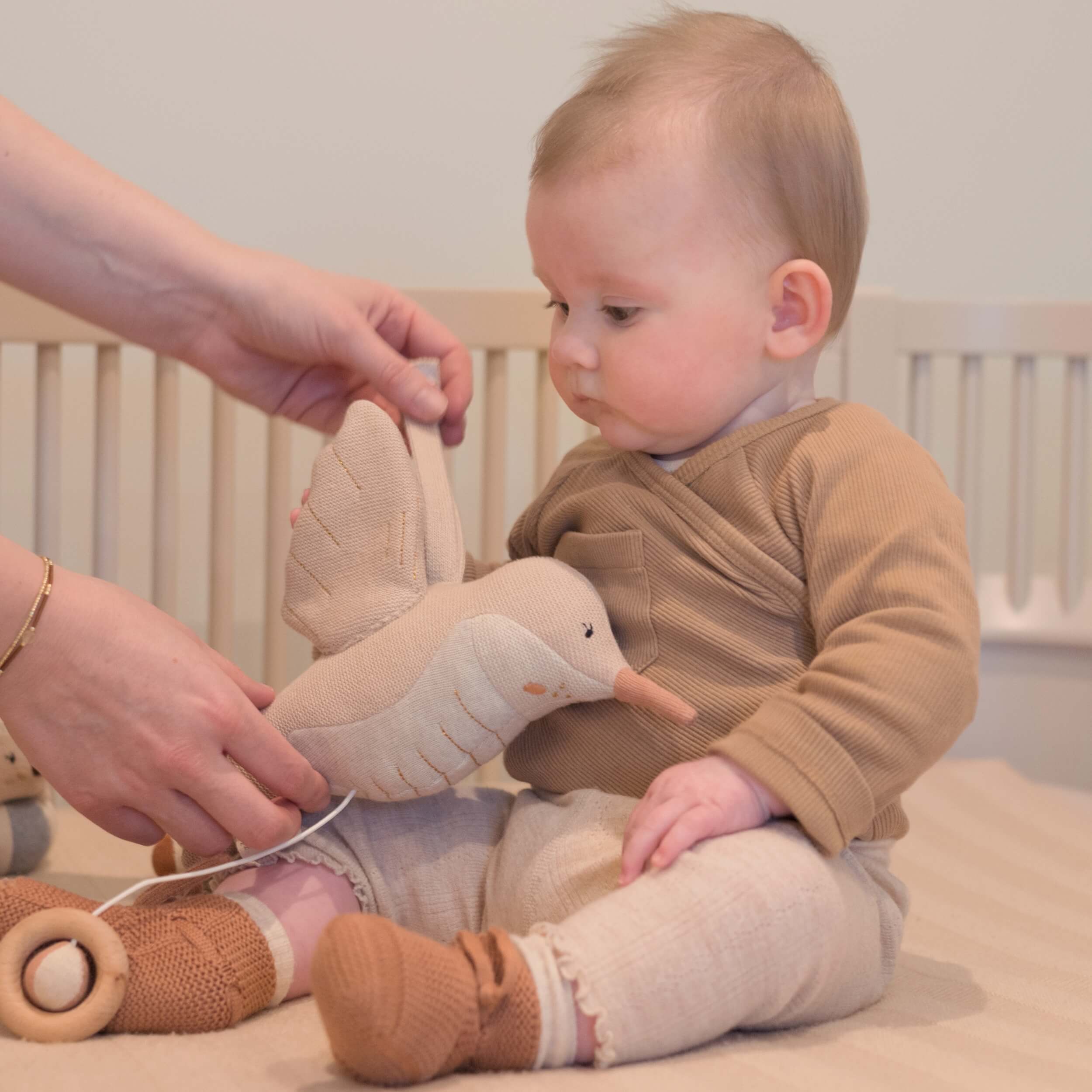 Muziekmobiel baby - Haley de Kolibrie - Biologisch katoen - Baby Bello - productfoto