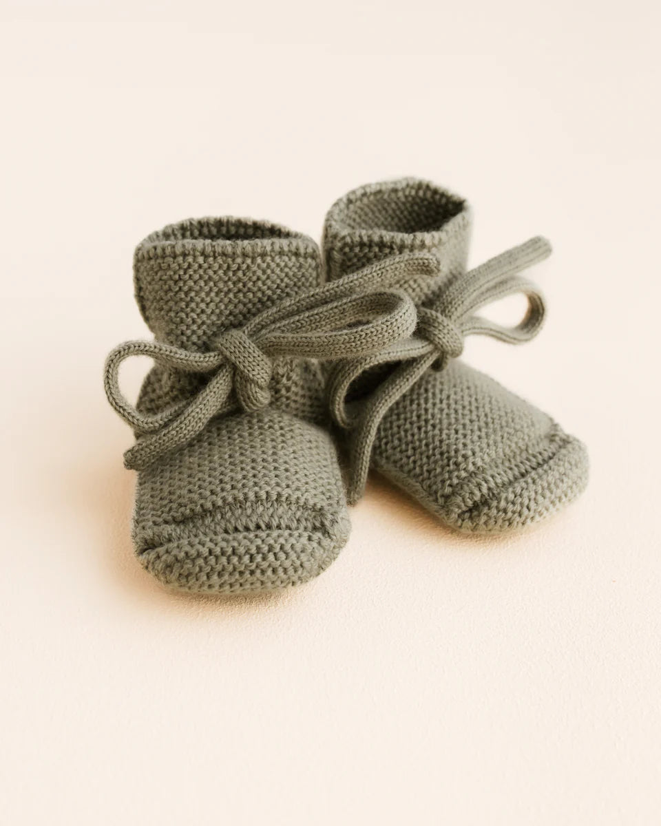Booties - Baby Slofjes - Merinowol - HVID